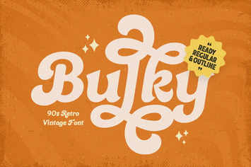 Bulky - Retro Vintage Font