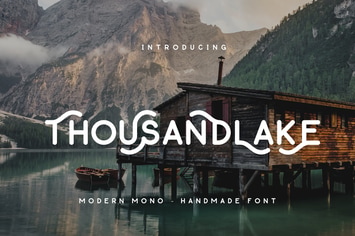 Thousand Lake - Handmade Font