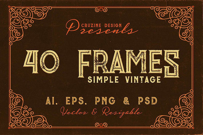 40 Vintage Frames