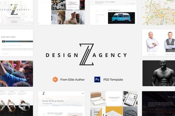 Zuut - Clean Agency Minimal PSD Template