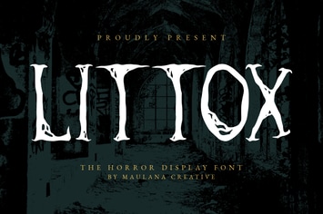 Littox Horror Display Font