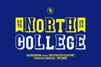North College - Athletic Slab Font