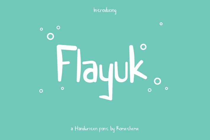 Flayuk - Display Font