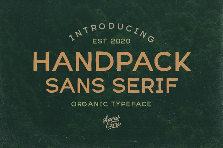 Handpack Sans - Organic Font
