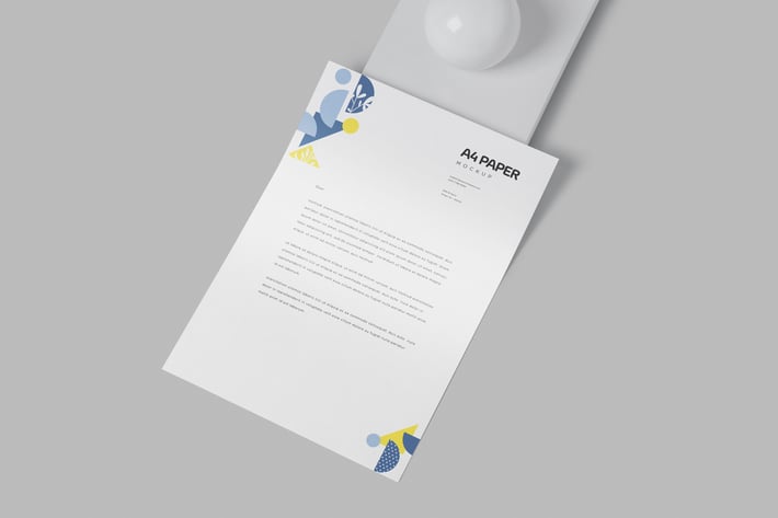 4 A4 Size Paper Mock Ups