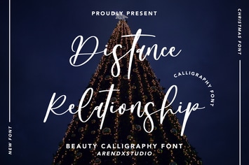 Distance Relationship - Beauty Calligraphy Font