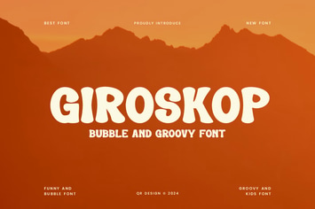 Giroskop - Bubble & Groovy Font 