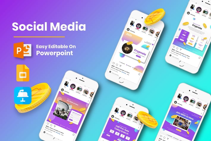 Crypnela - Crypto Instagram Templates