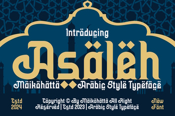 Asaleh - Arabic Style Typeface