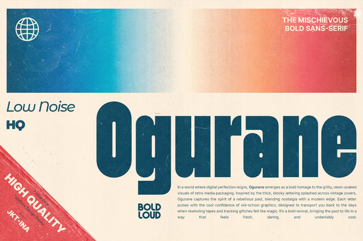 Ogurane - Retro Bold Fonts