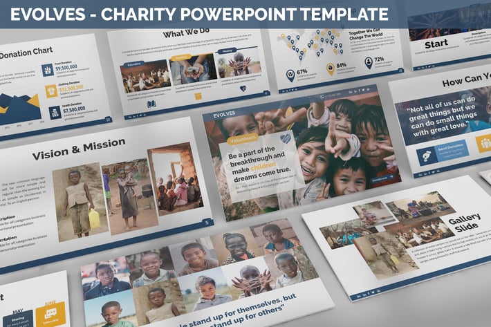 Evolves - Charity Powerpoint Template