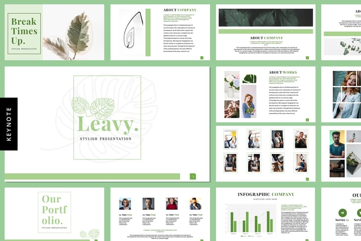 Leavy - Keynote Templates