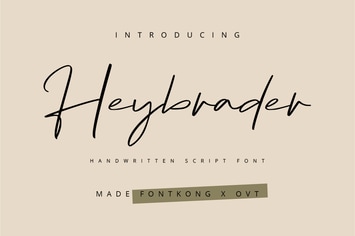 Heybrader - Handwritten Script Font