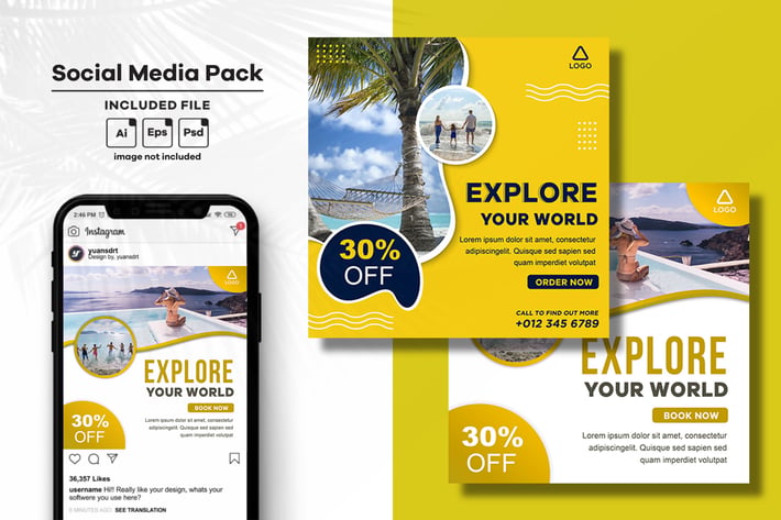 Holiday Social Media Post Template