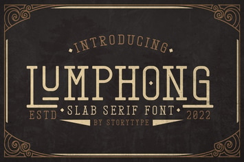 Lumphong Slab Serif Font