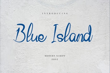 Blue Island Hand Letter Script Font