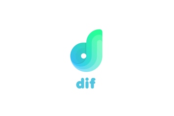 Dif D letter logo