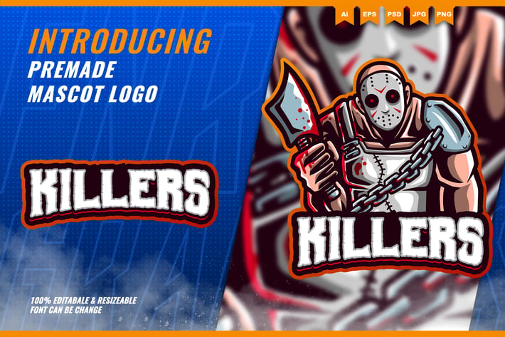 Creepy Killers - Mascot Esport Logo Template