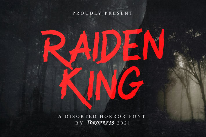 RAIDEN KING - Brush font