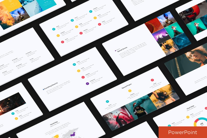 Colorfull Simple Presentation Template