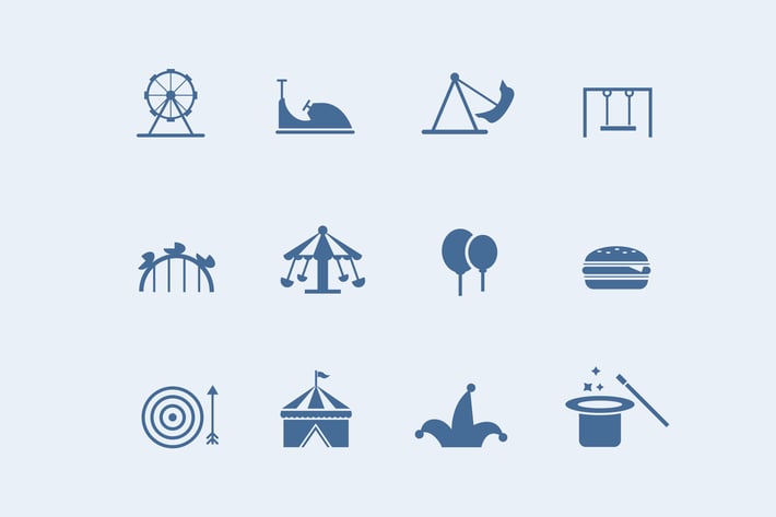12 Amusement Park Icons