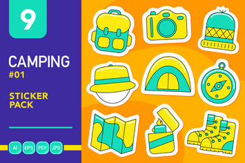 Camping #01 Sticker Pack
