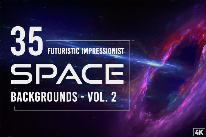 35 Futuristic Impressionist Backgrounds Vol - 2 