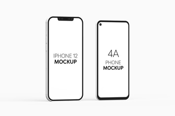 4A Phone & iPhone 12 Mockup