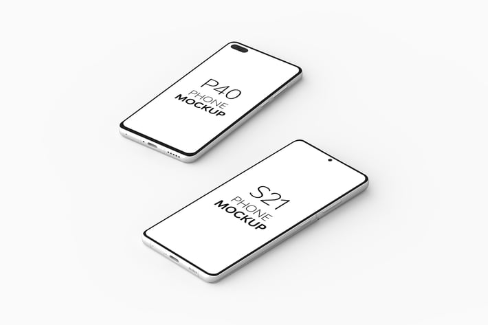 P40 Phone & S21 Phone Mockup