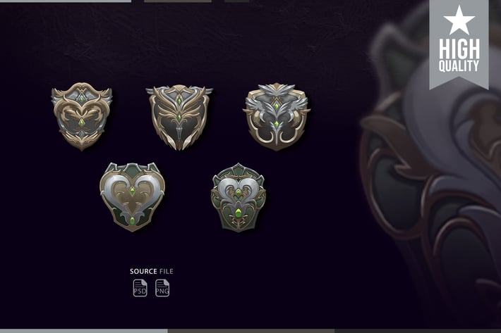 Sub Badges Celestial Shield for Twitch