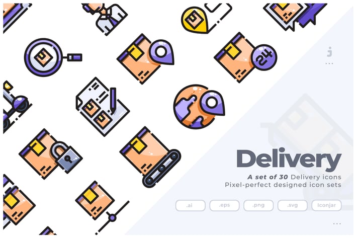 30 Delivery Icons