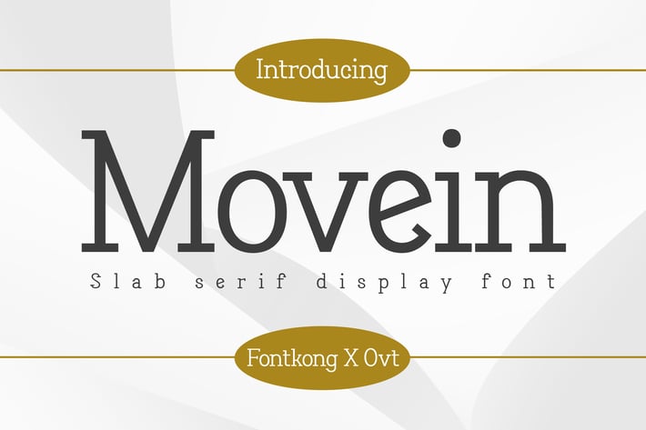 Movein - Slab Serif Display Font