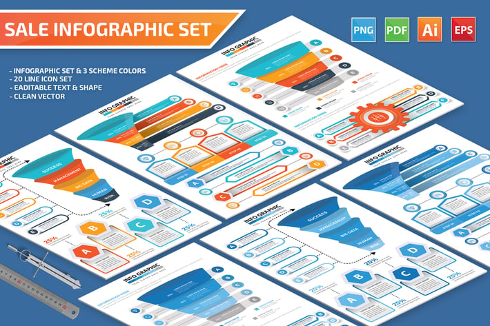 Sale Infographic Set