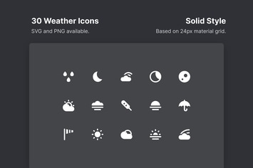Weather Icons - Solid Style