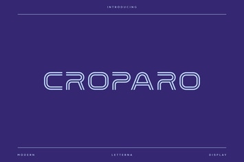 Croparo - Modern Display Font