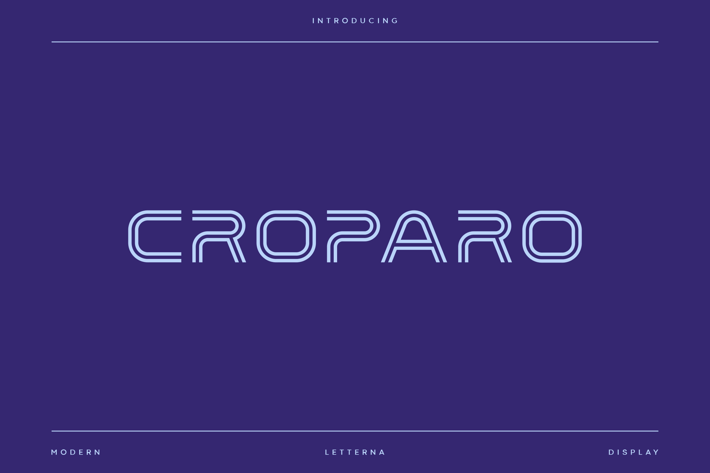 Croparo - Modern Display Font