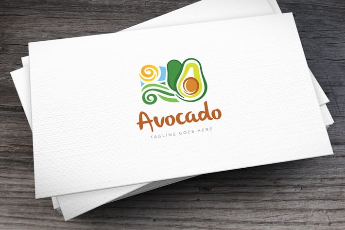 Avocado Logo Template