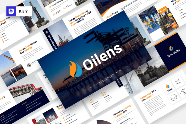 Oilens - Oil & Gas Industry Keynote Template