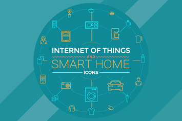 Internet Of Things And Smart Home Icons 
