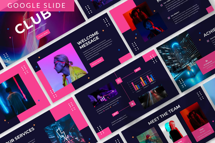 Club - Creative Google Slide Template