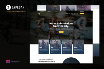 Zapedah - Cycling Club WordPress Theme 