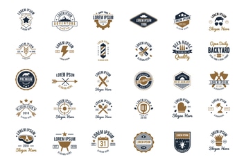 30 Vintage Logos and Badges Vol.2