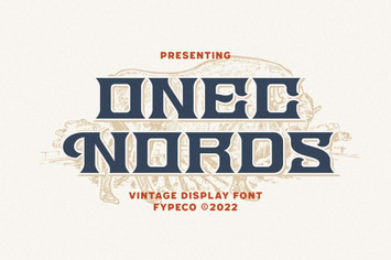 Onec Nords - Vintage Display Font