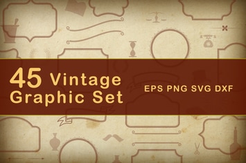 Vintage Retro Banner Set
