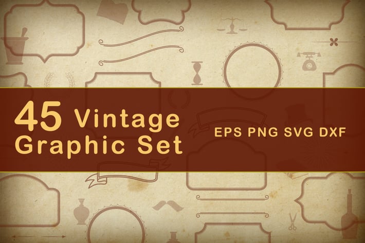 Vintage Retro Banner Set