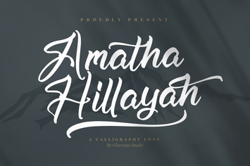 Amatha Hillayah Calligraphy Font