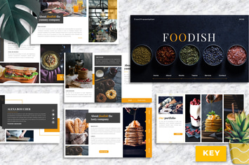 Foodish – Food & Beverage Keynote Template