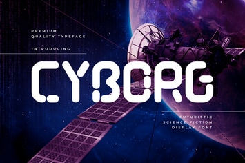 Cyborg - Futuristic Technology Typeface