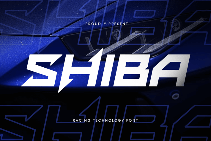 SHIBA - Racing Technology Font
