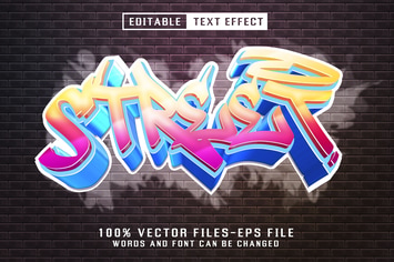 Graffiti Editable Text Effect